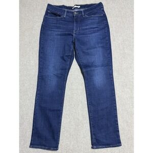 Levis‎ Jeans Womens 12 Straight Mid Rise Stretch Denim Casual Comfort Pants Chic